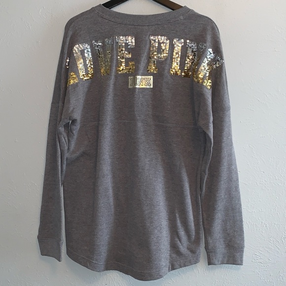 PINK Victoria's Secret Sweaters - Vs sequin crew